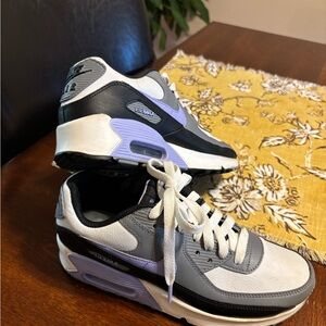 Nike Sneakers with Black and Lavender Accents